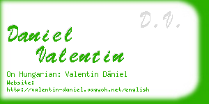daniel valentin business card